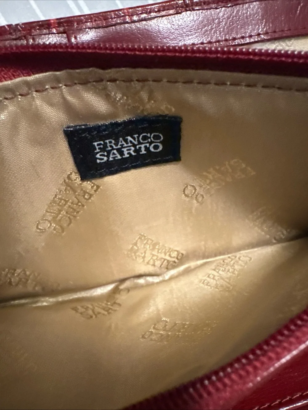 Franco Sarto Womens Leather Large Pockets,ID,Cards Holder, Coin Studded